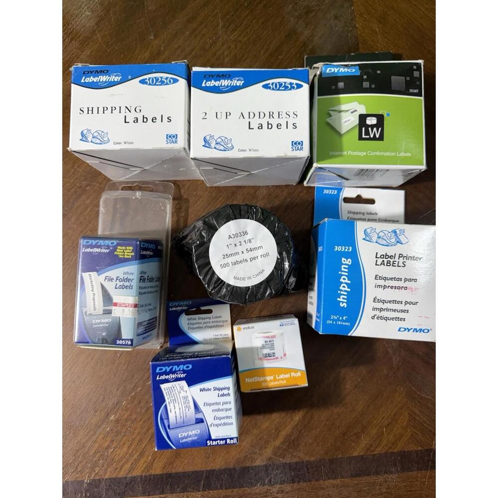 Dymo LabelWriter Label Lot 30256 30253 30387 30576 30323 White Mixed Multi